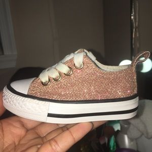Infant Size 5 Gold/ Glitter Converse MUST GO!